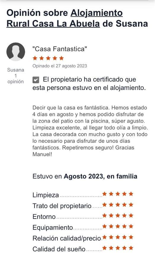Alojamiento Rural Casa La Abuela Arbuniel Exteriér fotografie